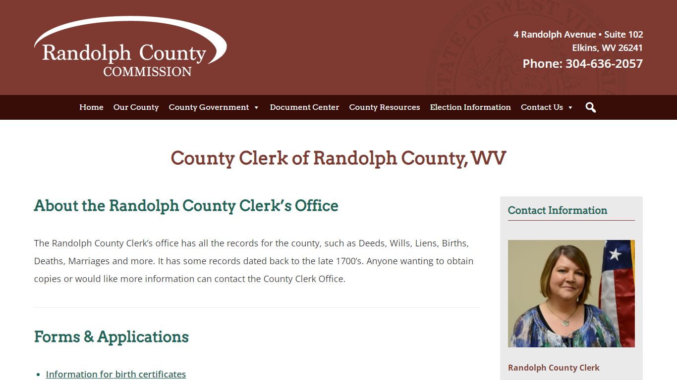 County Clerk | Elkins, WV | Randolph County Commission
